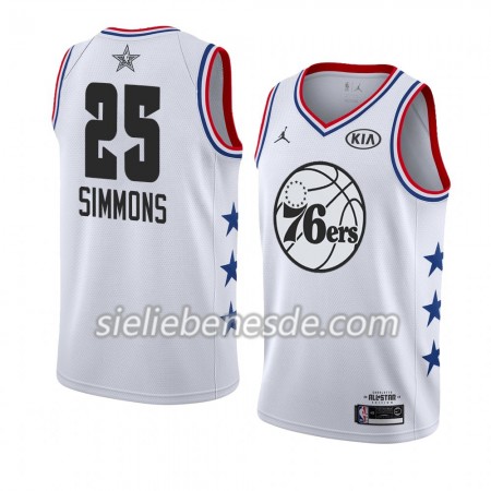 Herren NBA Philadelphia 76ers Trikot Ben Simmons 25 2019 All-Star Jordan Brand Weiß Swingman